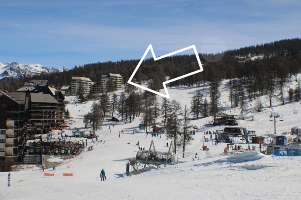 Risoul 1850 - Appart' 4 Personnes Ski Aux Pieds エクステリア 写真